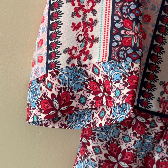 NY Collection Petite Blouse Women Floral Paisley Boho size Petite XS - Picture 11 of 11